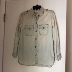 Current Elliott Button Down Denim Top